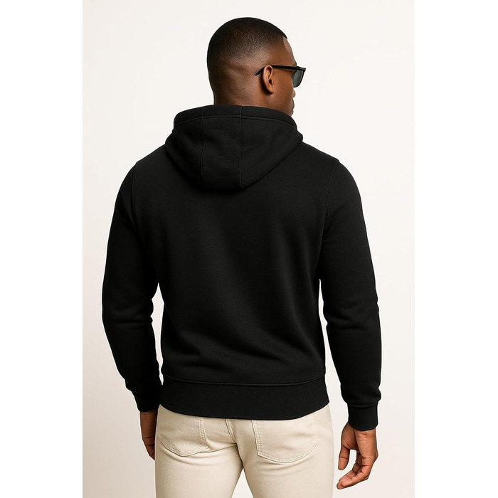 Худі Leif Nelson Slim Fit для чоловіків, чорний: стильний капюшонний світшот для спорту та повсякденного носіння