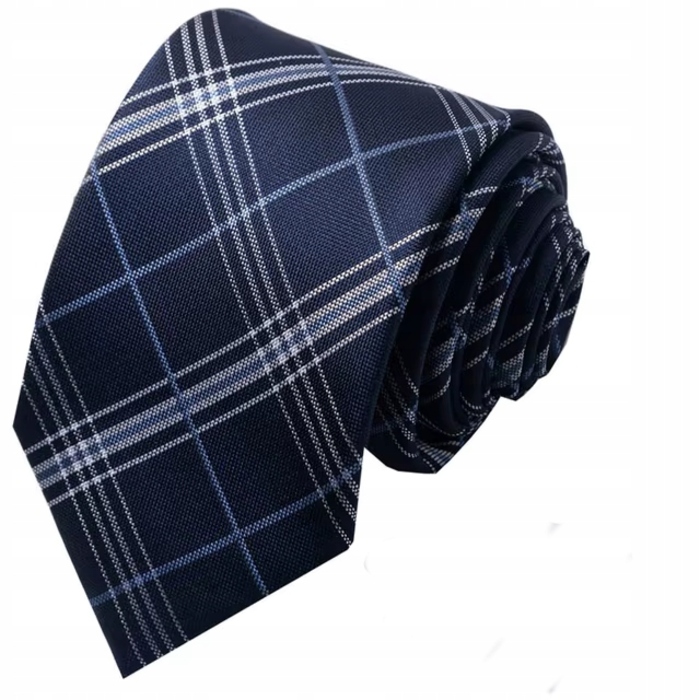 Широка краватка Elegance синього кольору