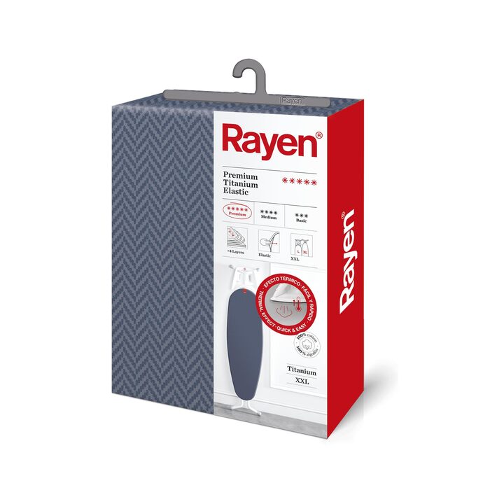Глянцевий чохол для прасувальної дошки Rayen Premium XXL, 150x55 см, темно-синій