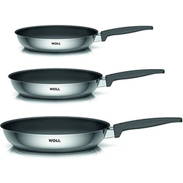 Woll Concept 3-Piece Pan Set - 28cm, 24cm, 20cm Non-Stick Fry Pans