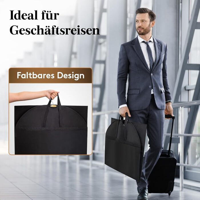 Чохли для одягу Lifewit 100x60 см (3 шт) – для костюмів, піджаків, блейзерів. Захисний мішок для одягу з мішком для взуття, 120 GSM, для подорожей та зберігання.