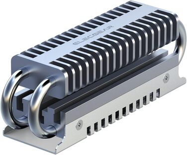 Радіатор охолодження SSD M.2 2280 ElecGear EL-80P з Heatpipe та двошаровим алюмінієвим радіатором для NVMe/SATA SSD