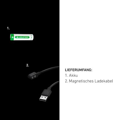 Налобний ліхтар Ledlenser MH8 600 лм, акумуляторний, LED, чорний, фокусування, до 60 годин роботи, червоне/зелене/синє світло, можливість живлення 2xAA, для полювання та риболовлі