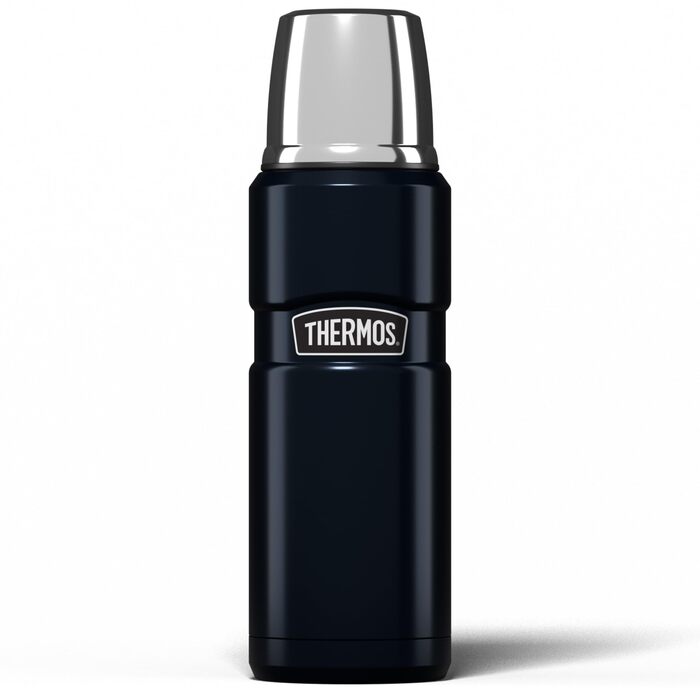 Термос-фляга King Isolierflasche, матово-чорний, 0.47 л, Midnight Blue