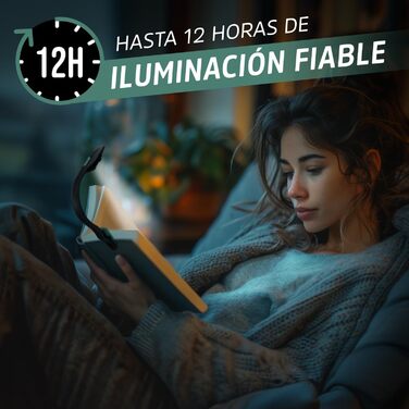 Ліхтарик для читання Energizer LED з кліпсою, USB-C, 3 режими, акумуляторна, гнучка, захист для очей