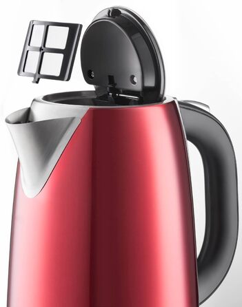 Електричний чайник Grundig WK 8340 з нержавіючої сталі, 1.7 л, прихований нагрівальний елемент, індикатор рівня води, колір Rose Gold