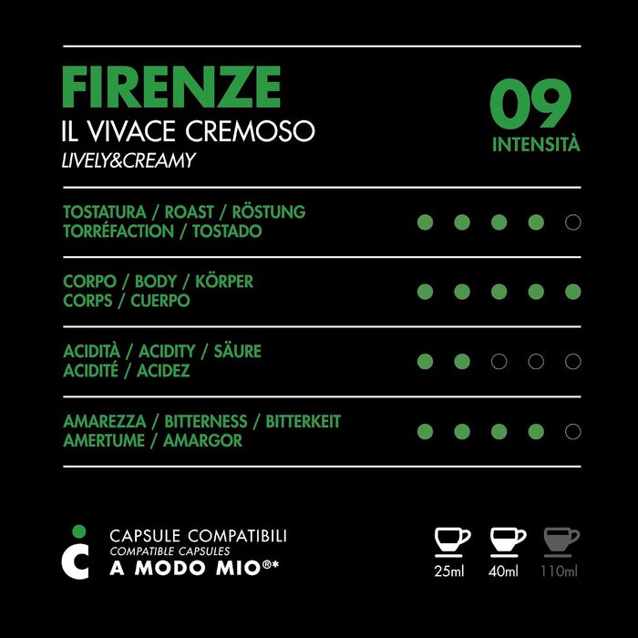 Набір кавових капсул Il Caffè Italiano Firenze, сумісні з Lavazza A Modo Mio, 120 шт по 7.5 г