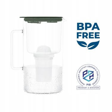 Скляний фільтр-кувшин Wessper D4 Borosilicate Mini FF GE з фільтром