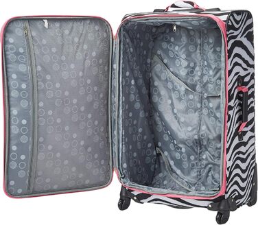 Набір валіз Rockland Softside, 4 шт. (14/20/24/28), Рожевий Зебра