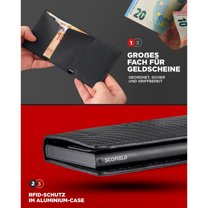 SF SCOFIELD Duality Magflip Premium Slim Wallet | Card Holder for 9-10 Cards | Card Wallet | Men's Wallet | RFID Protection | Credit Card Holder | Smart Wallet | Wallets for Men | Wallet