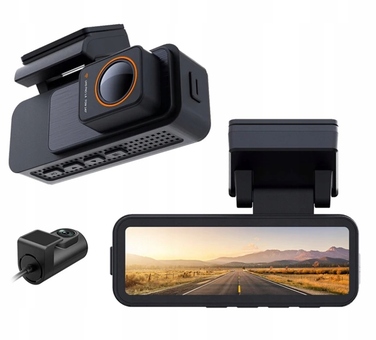 Автомобільний відеореєстратор Fastcam M9 4K UHD з Wi-Fi, кутом огляду 170° та задньою камерою