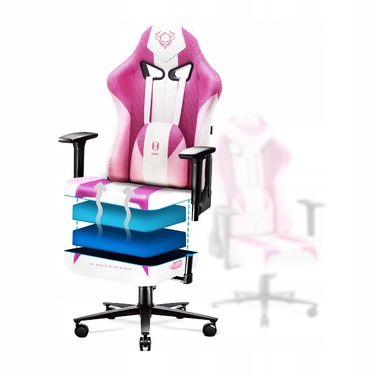 Ігрове крісло Diablo Chairs X-Player 2.0, тканина, біле