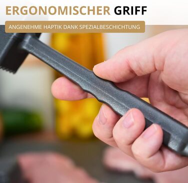 Молоток для м'яса Westmark Robusto Black Edition, алюміній з антипригарним покриттям, 21,5 см, сріблястий