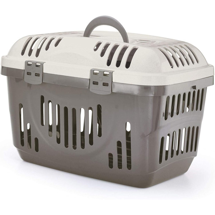 Транспортний бокс для котів Transportbox Katze Open Top - блакитний, 49 x 34 x 32 см
