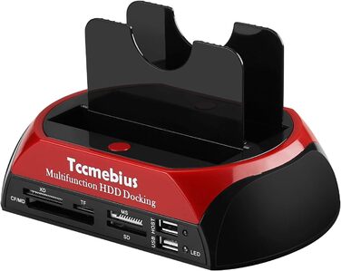 Док-станція Tccmebius TCC-S862-DE для HDD/SSD 2.5/3.5