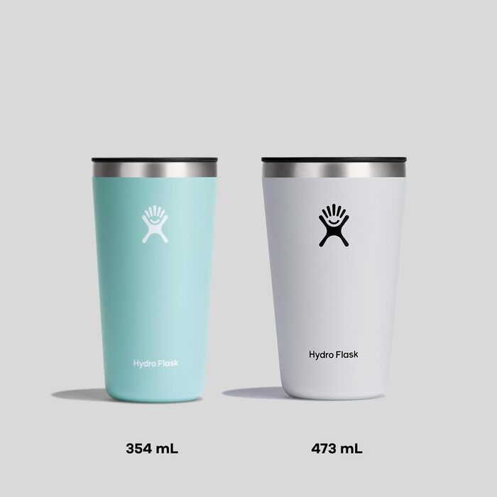 Birch Hydro Flask 473ml (16oz) Stainless Steel Travel Mug - Vacuum Insulated, Leakproof & Hot/Cold