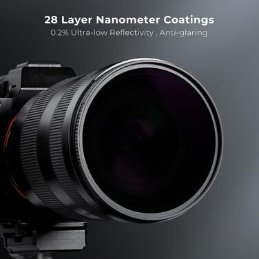 Фільтр ND K&F CONCEPT Nano-X Serie 95mm ND100000 - 16.6 ступенів затемнення