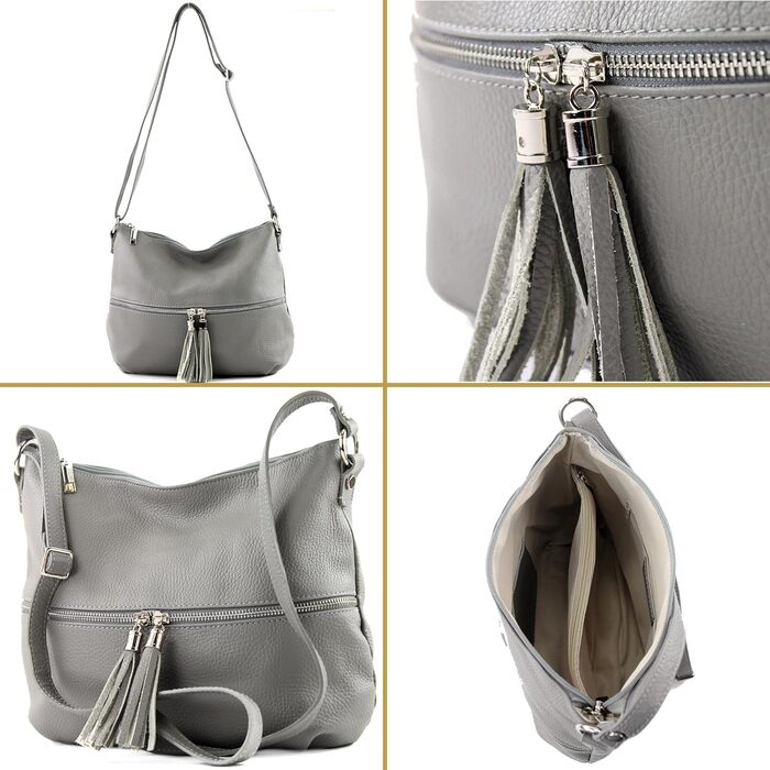 Сумка жіноча шкіряна через плече Modamoda T159, Італія, бордово-фіолетова