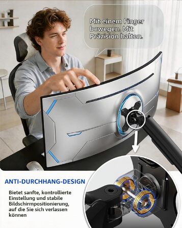 Кронштейн для монітора ErGear для ультрашироких екранів 13
