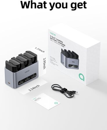 Набір з 3 акумуляторів llano EN-EL15C та швидкий зарядний пристрій 30W для Nikon Z8, Z7II, Z5II, ZF, Z6III, D850, Z7, Z6II, Z6, D7500, D750, D7200, алюмінієвий корпус, LED-індикація