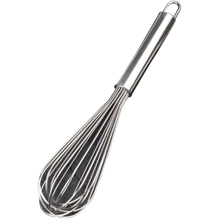 Whisk, Bold, Thick, Stainless Steel, Non-Stick, Used for Whisking Eggs and Cream, Home and Commercial Use (Size: 33×6cm)