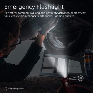 Портативне радіо PRUNUS J-725 FM/UKW з акумулятором 3000mAh, USB/SD/TF/AUX, радіоприймач з підсвічуванням, будильник (червоне)