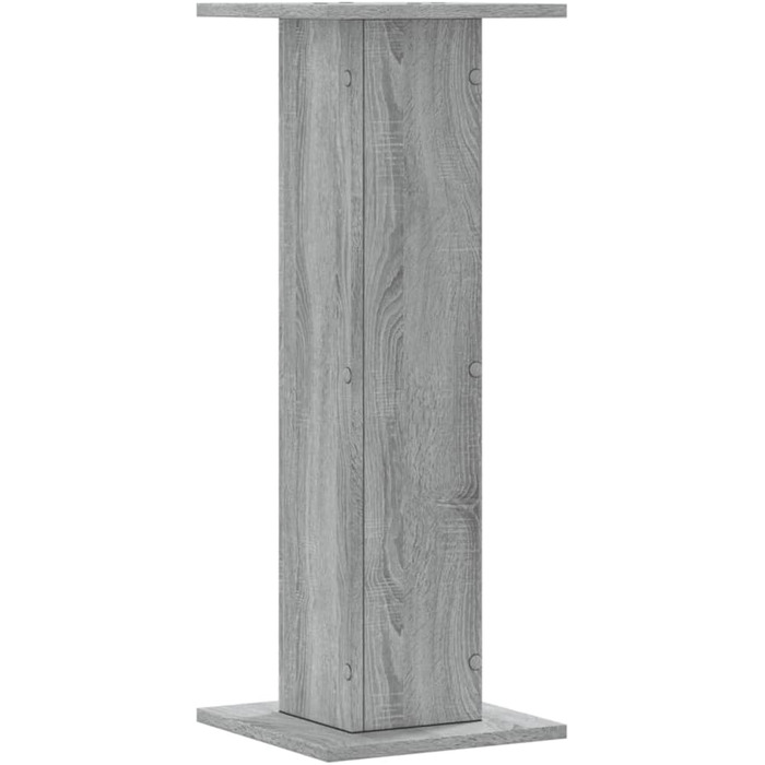 Підставки для колонок vidaXL, 2 шт., високі, для Hi-Fi, домашнього кіно, саундбар, покращене звучання, ДСП (сірий, 30 x 30 x 80 см)