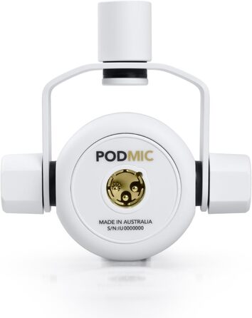 Rode PodMic професійний подкаст-мікрофон білий + кронштейн PSA1+ білий + кабель XLR keepdrum