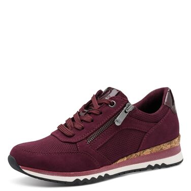 Жіночі кросівки Marco Tozzi: м'яка устілка, знімне устілка, м'яка підкладка, веганський матеріал, модний дизайн (41 EU, Mulberry Comb)