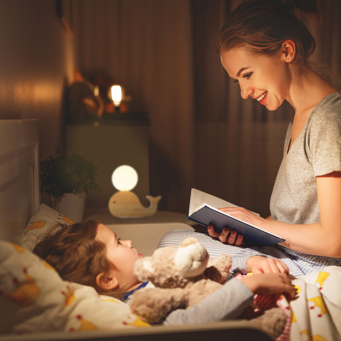 Relaxdays Children's Bedside Lamp, Wooden