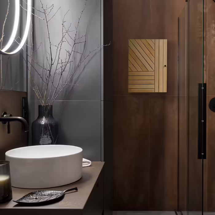 Relaxdays Bamboo Hanging Shelf