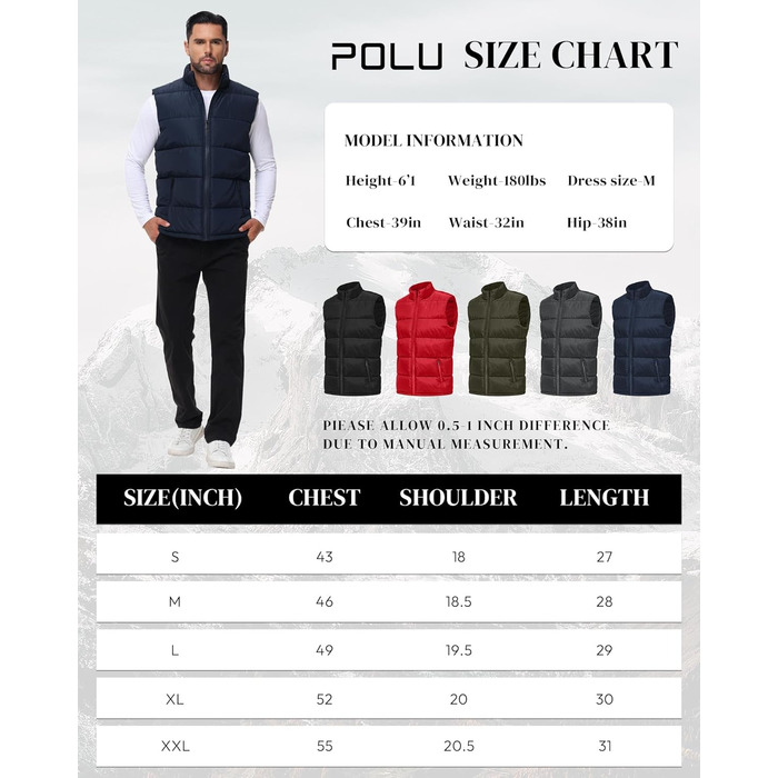 Чоловіча пухова жилетка, водовідштовхуюча, без рукавів, зі стійким коміром, на блискавці, зимова, теплий верхній одяг (XXL, темно-синій)