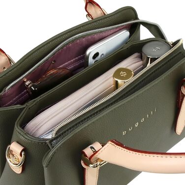 Сумка жіноча Bugatti Ella оливкова, маленька крос-боді, клатч для жінок