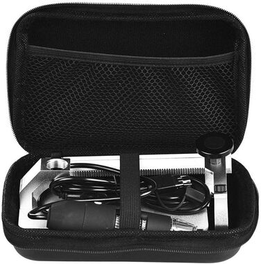 Цифровий мікроскоп Jiusion USB для iPhone, iPad, Android, телефону, планшета: 50-1000x, для монет, ювелірів, студентів, дітей, з металевим кріпленням, 1920x1440P, не для ПК (срібний)