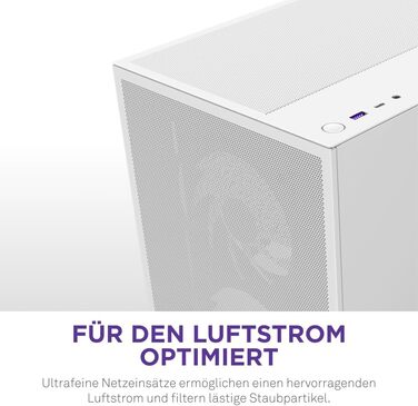 Корпус ПК NZXT H5 Flow White - Mid-Tower з високою вентиляцією та RGB підсвіткою