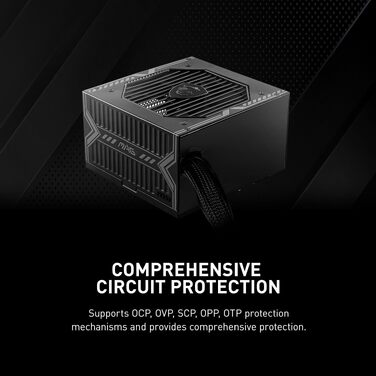 Блок живлення MSI MPG A1000G PCIE5 1000W, 80 Plus Gold, ATX 3.0, PCIe 5.0, повністю модульний
