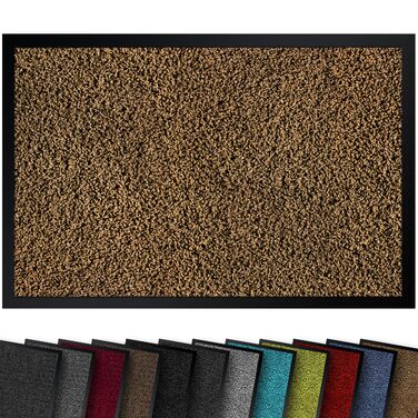Якісний килимок для входу 90x150 см, універсальний (внутрішній/зовнішній), антиковзкий, миючийся, стійкий до погодних умов, бежевий