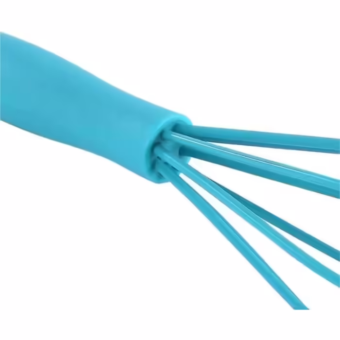 Snow Whisk Mixing Whisk Compact Portable Silicone Mixer, Snow Whisk, Manual Hand Milk Frother, Small Household Egg Mixer Made of Silicone Whisk Kitchen Whisk (Yellow)