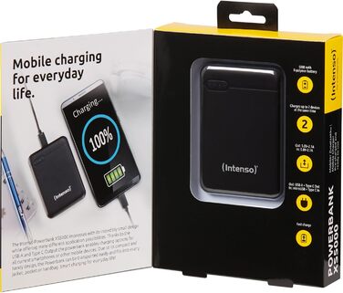 Powerbank Intenso Powerbank XS 5000mAh чорний – зовнішній акумулятор для смартфона, планшета, MP3-плеєра, цифрової камери