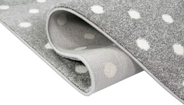 Дитячий килим Merinos Hüpfspiel, ігровий килим-батут, сіро-рожево-кремовий, 120x170 см