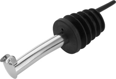 Виливний для пляшок Westmark 2 Inox Eco-Pour, нержавіюча сталь, з кришкою, чорний/хромований, 45372280