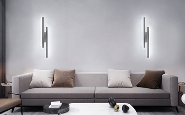 Настінний світильник Tealight, сріблястий, інтегроване LED-джерело 16 Вт