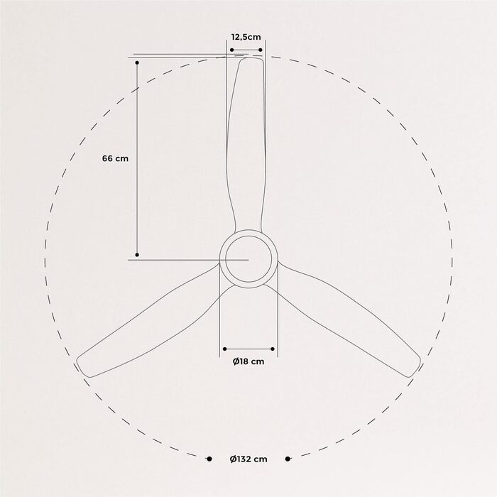 Стеляний вентилятор Windstylance з натурального дерева з підсвічуванням, Нікель, Wi-Fi, пульт ДК, 40W, тихий, Ø132 см, 6 швидкостей, таймер, DC-двигун, літньо-зимовий режим, дерев'яні лопаті, з лампою + вимикач