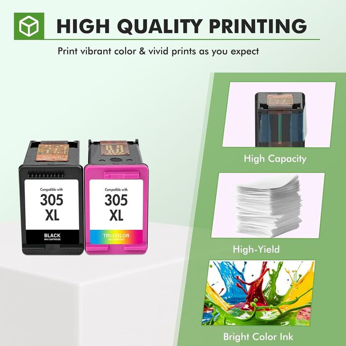 Картриджі для принтера HP 305XL (чорний/кольоровий) для моделей HP DeskJet 2820e, 4220e, 6020e, 6000 — подовжений ресурс
