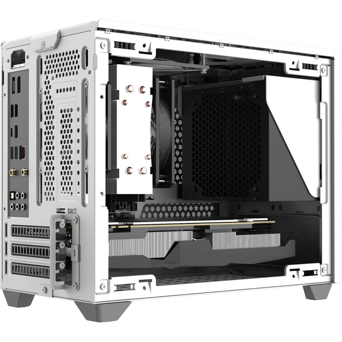 Корпус Mini-ITX Cooler Master MasterBox NR200P Caribbean Blue з скляною панеллю та вертикальним кріпленням GPU