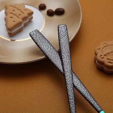 Набір столових приборів з титановим покриттям, 30 предметів, золото-чорний (Mars) для 6 осіб