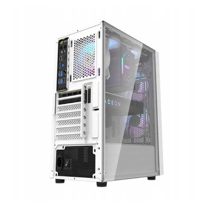 Корпус для комп'ютера Darkflash A290 Midi Tower ATX, білий, з бічним вікном