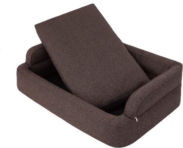 Ліжко для собак та котів, зручне та знімний чохол, коричневе, розмір XXL (117x79 см)