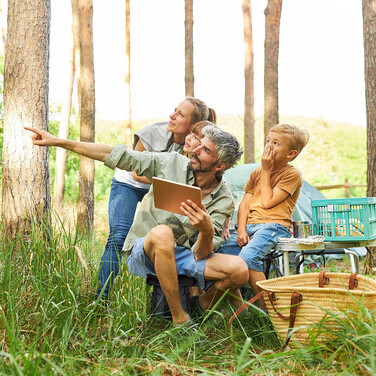 Relaxdays Telescopic Stool Camping