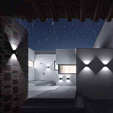 Настінні світильники YrgePowk 2 шт. з LED лампочками G9, IP65, чорні, регульовані, 3000K/6000K